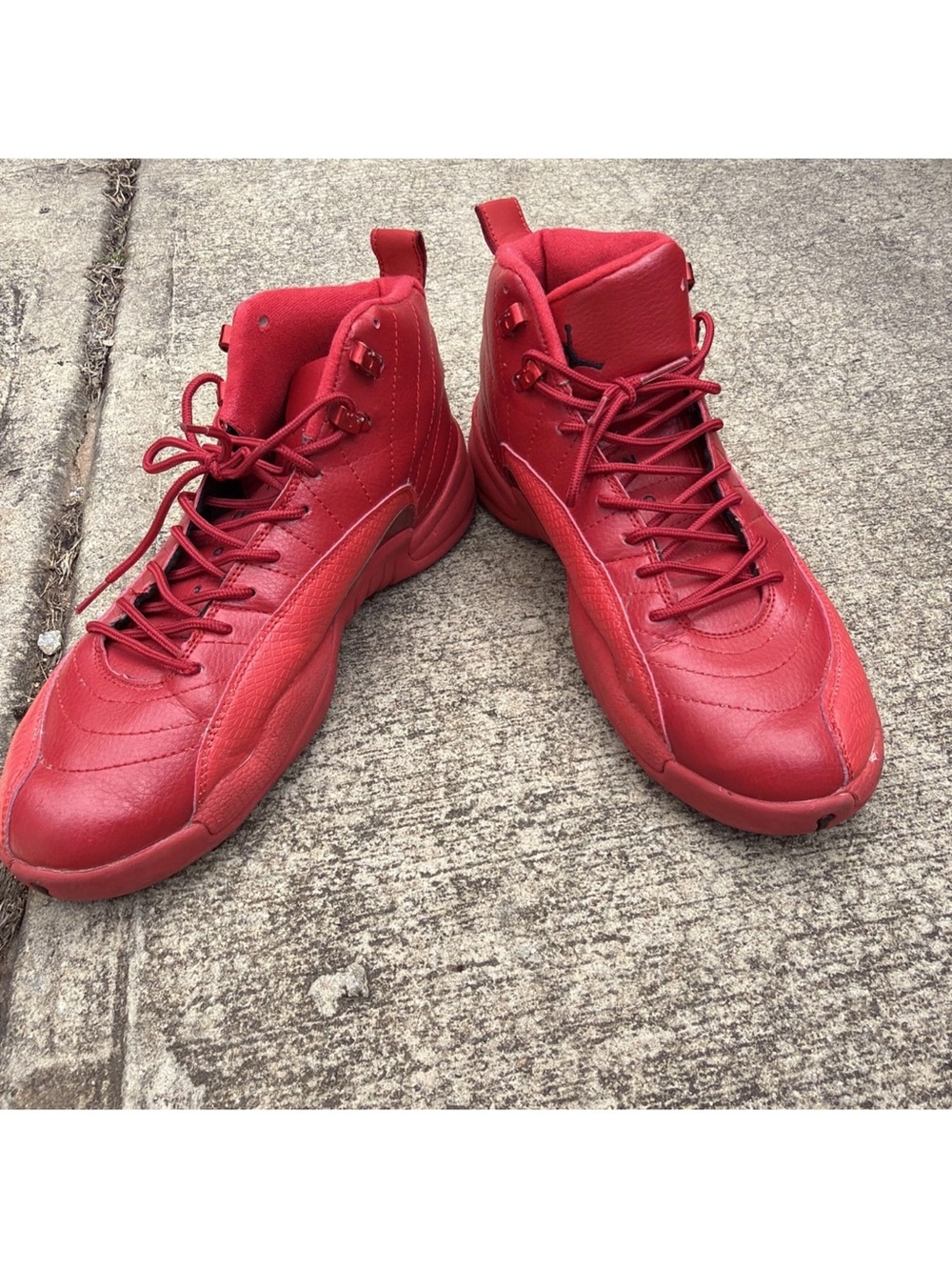 NIKE Air Jordan 12 Retro 'Bulls' Sz 12 Gym Red/Black Leather 130690-601